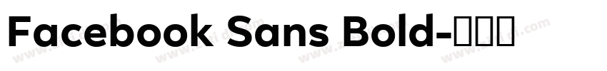 Facebook Sans Bold字体转换